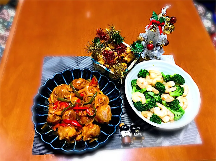 クリスマス🎄もどき晩ご飯🤣🎶|バシュランさん