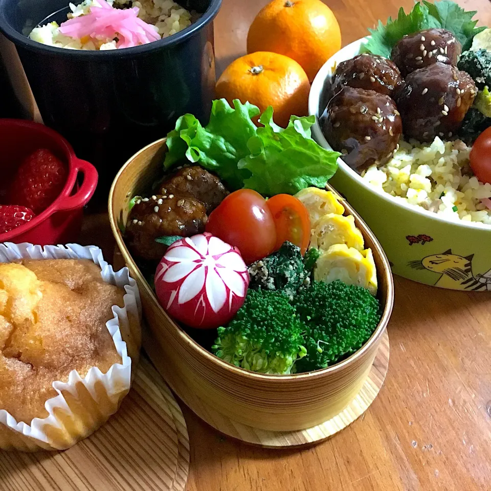 肉団子＆チャーハン弁当|てんさん