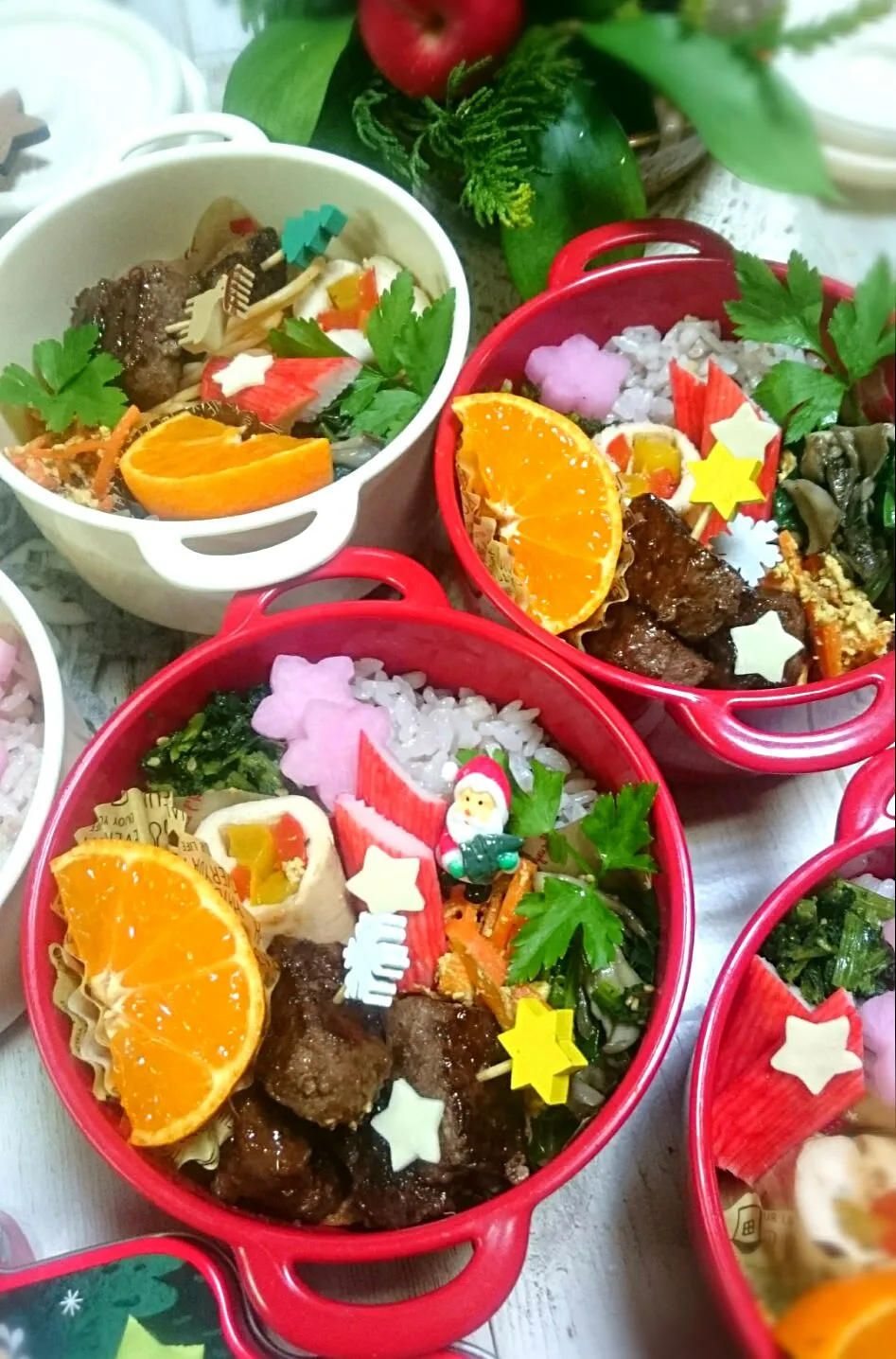 クリスマスはサイコロステーキ弁当
 #ステーキ
 #サイコロステーキ
 #クリスマス|okamichanさん