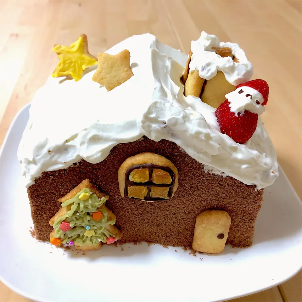 クリスマスおうちケーキ|たにもこさん