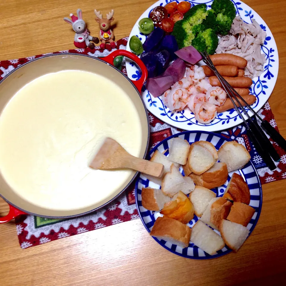 チーズフォンデュ🧀 メリークリスマス#クリスマス料理🎄|naonaomimichanさん