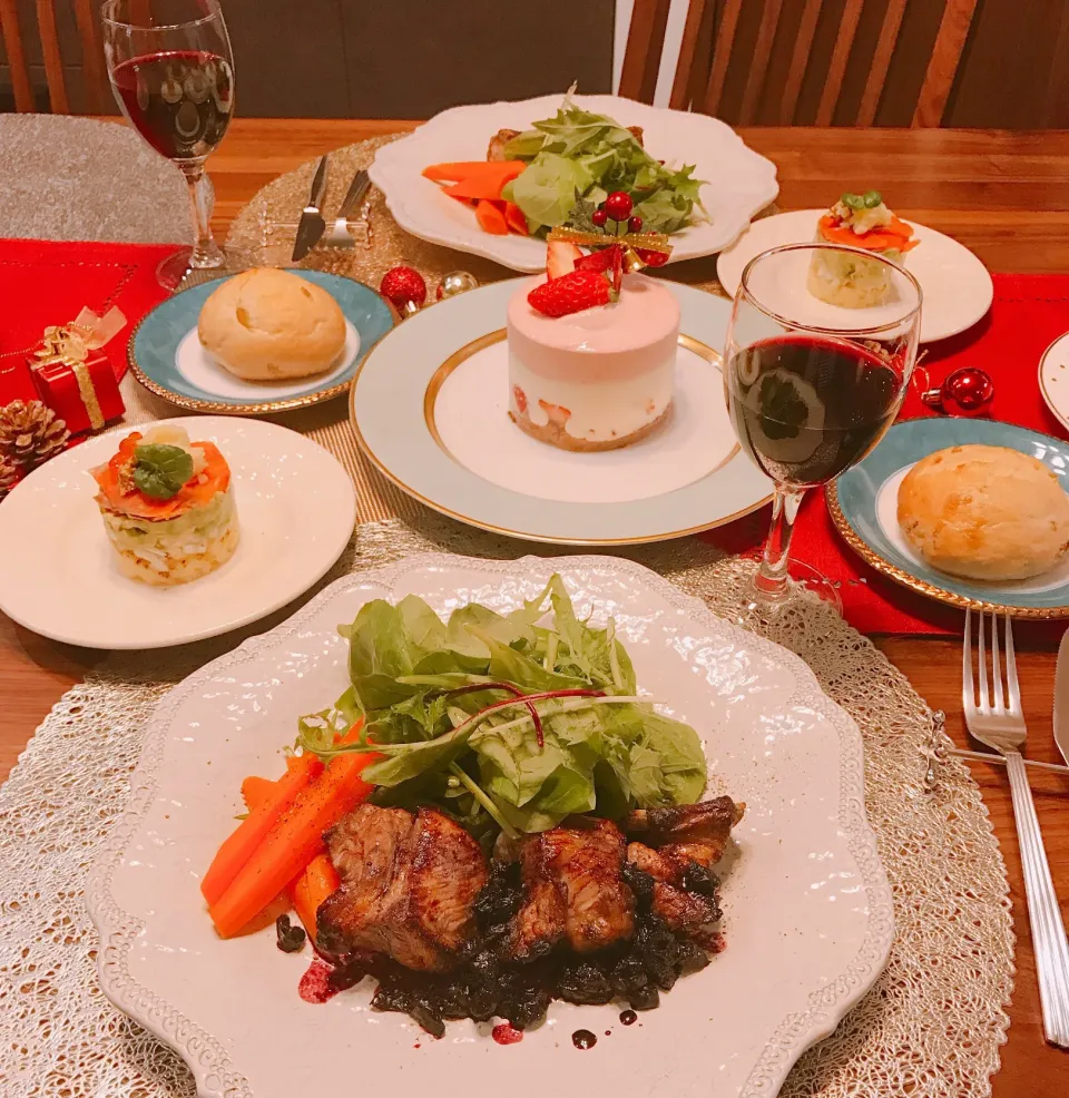 Snapdishの料理写真:クリスマスディナー|あいさん