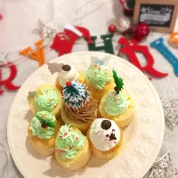 Snapdishの料理写真:子供たち作  #クリスマスケーキ|しるくさん