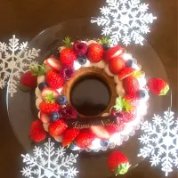 🎄Merry xmas🍓苺のリースタルト🍓  #リースタルト #香り高いミルクココア