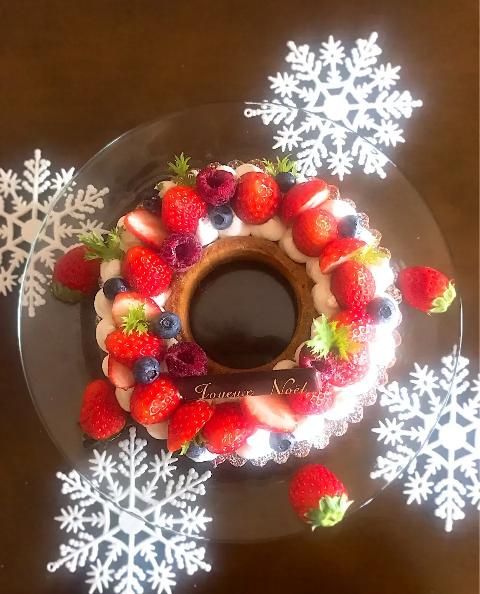 🎄Merry xmas🍓苺のリースタルト🍓  #リースタルト #香り高いミルクココア|とんちんさん