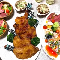 Snapdishの料理写真:Xmasディナー🍽|h_t4tさん