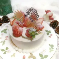 苺のクリスマスケーキ(*^^*)