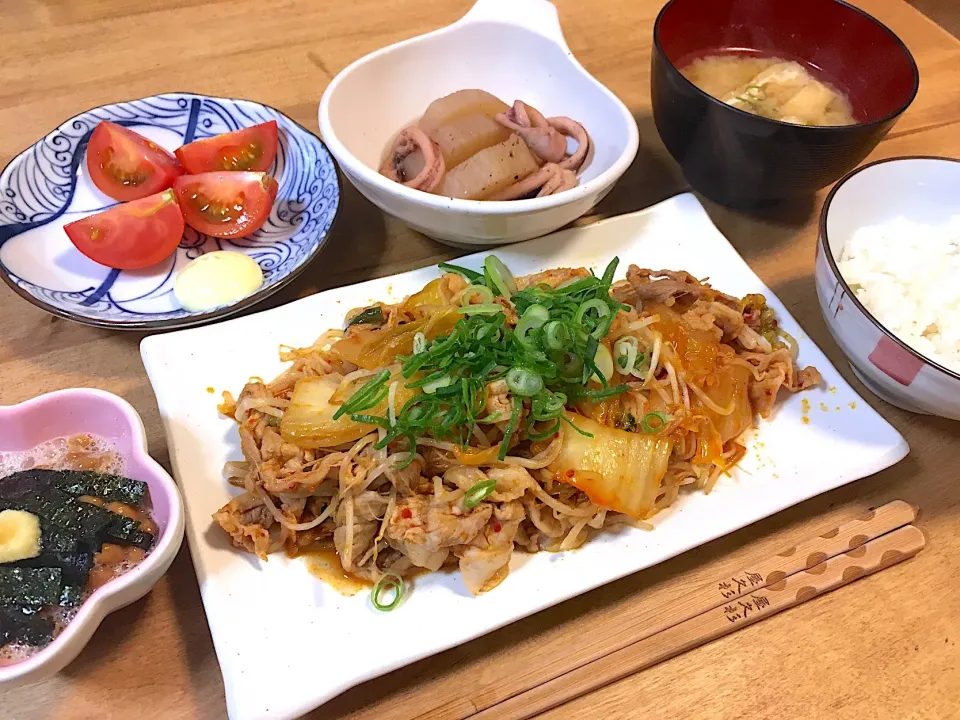 豚キムチ定食٩(๑❛ᴗ❛๑)۶|かおちゃんさん