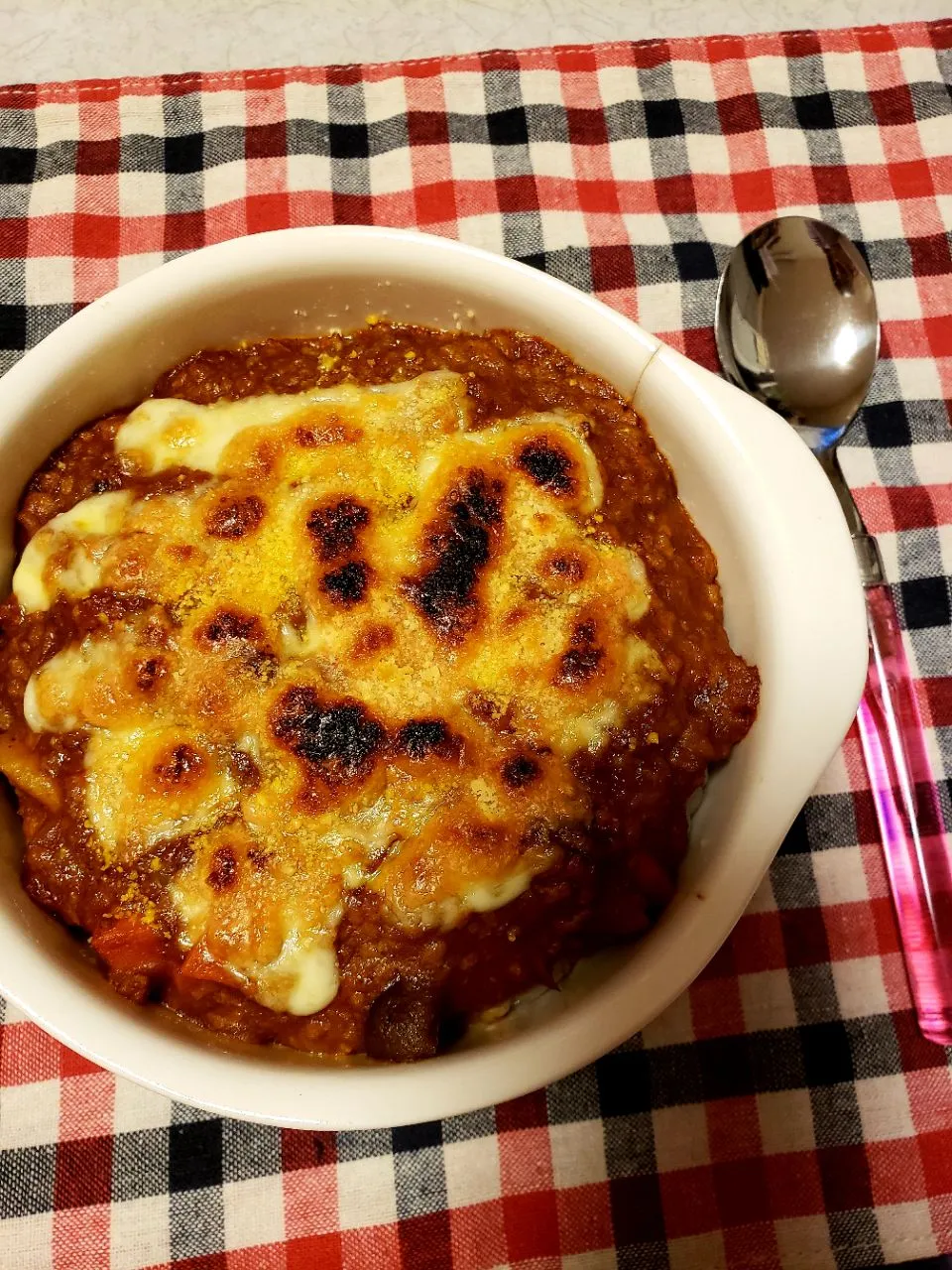 残りものの冷凍カレーで！焼きチーズカレー☆|Liyさん