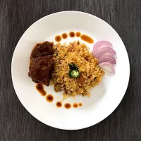 Chicken Biryani with Beef Masala Curry|Panaddaさん