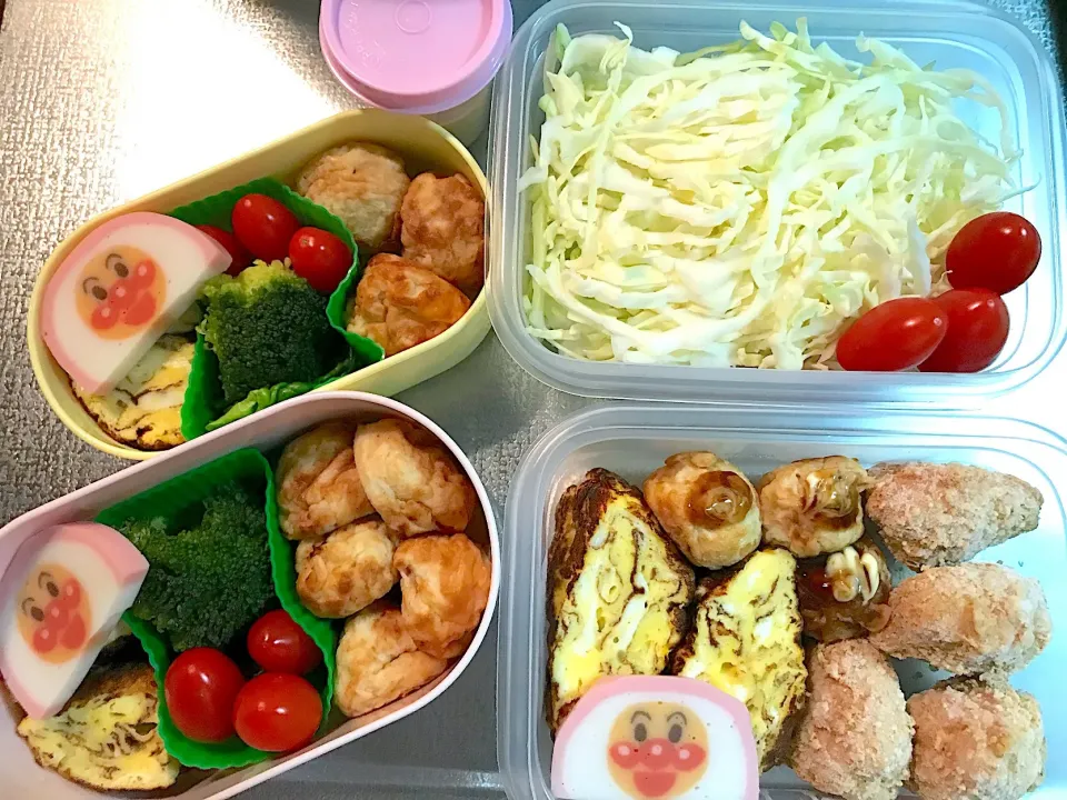 旦那と娘達のお弁当♪|このみんさん