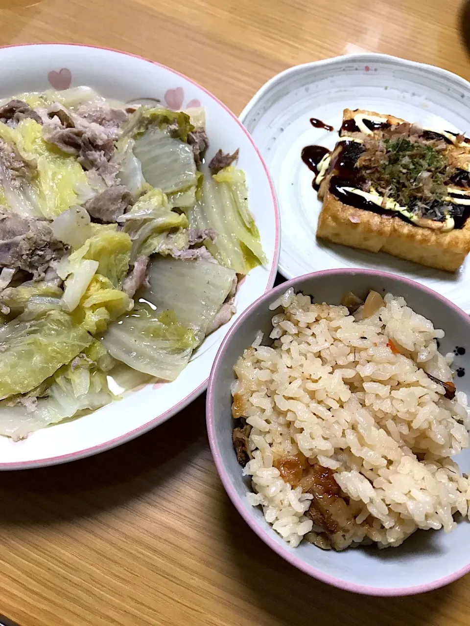 山菜ごはん&白菜と豚肉の重ね蒸し|sinさん