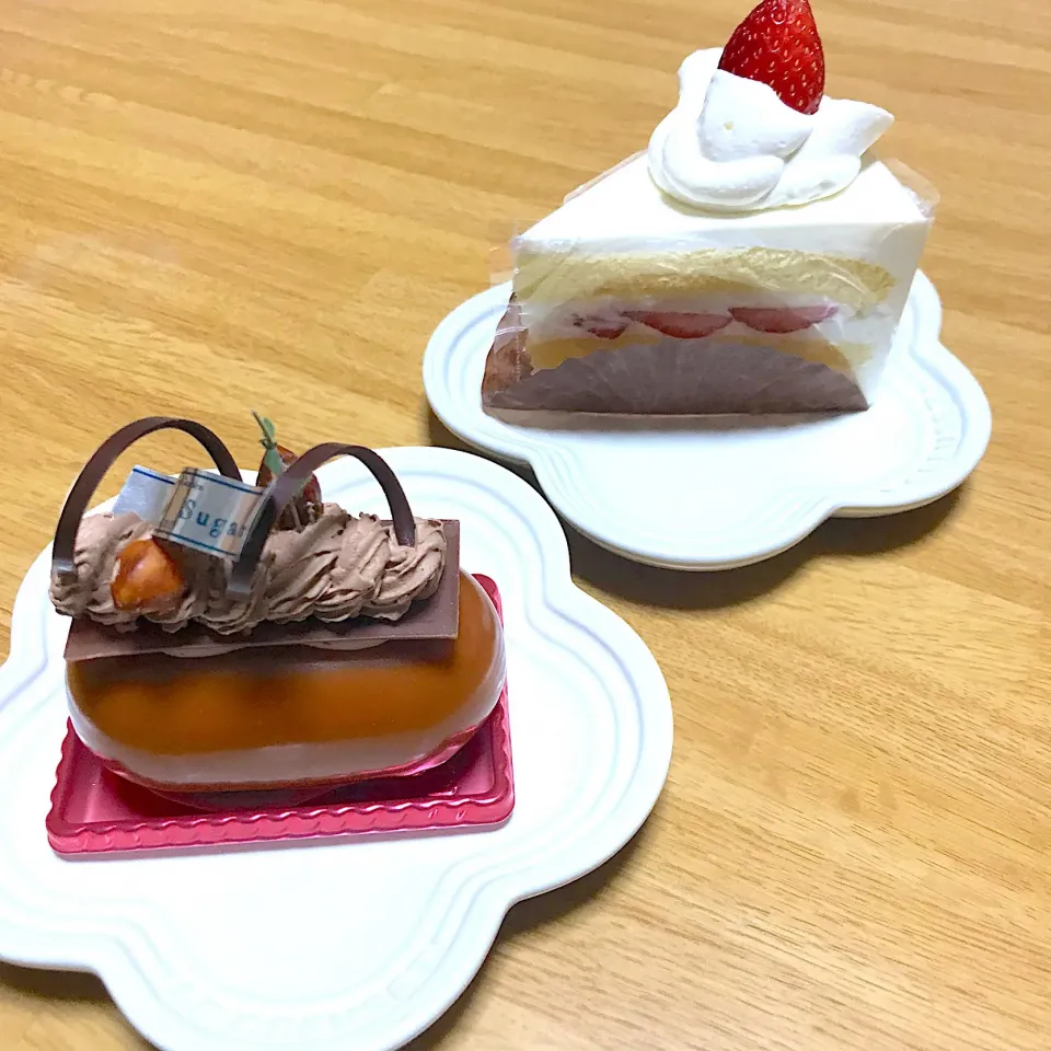 キャラメルティー&ショートケーキ🍰|いくさん