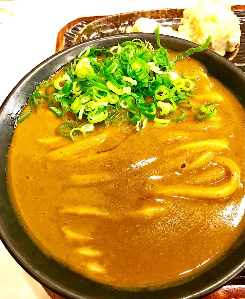 カレーうどんとかしわ天|yさん