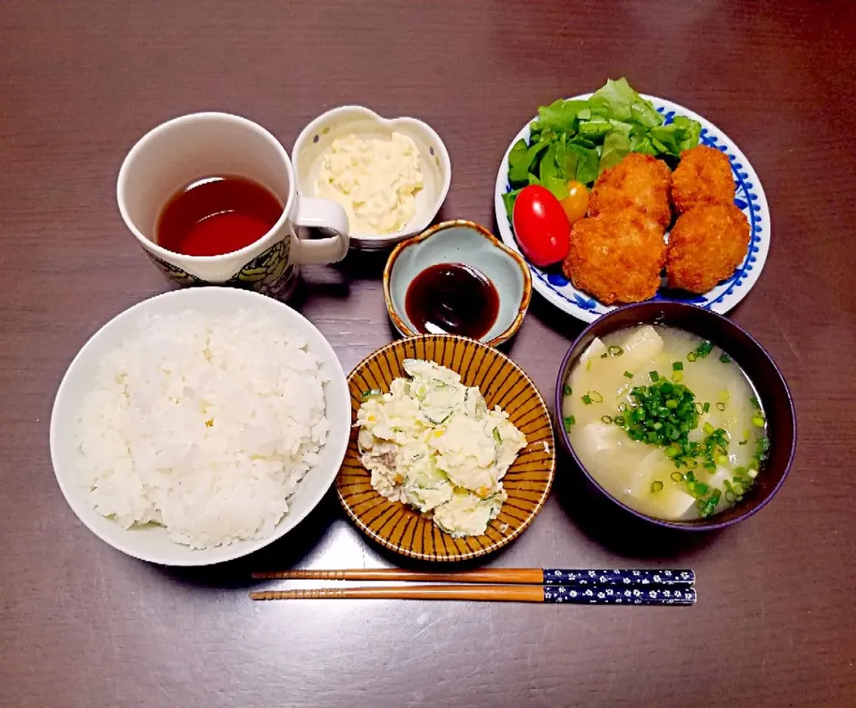 トンカツの夜ご飯♡|Mami.Nさん