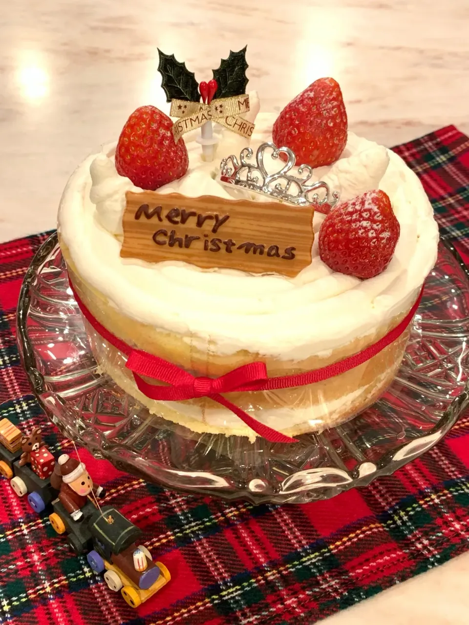 クリスマスショートケーキ🎄|こはるんママさん