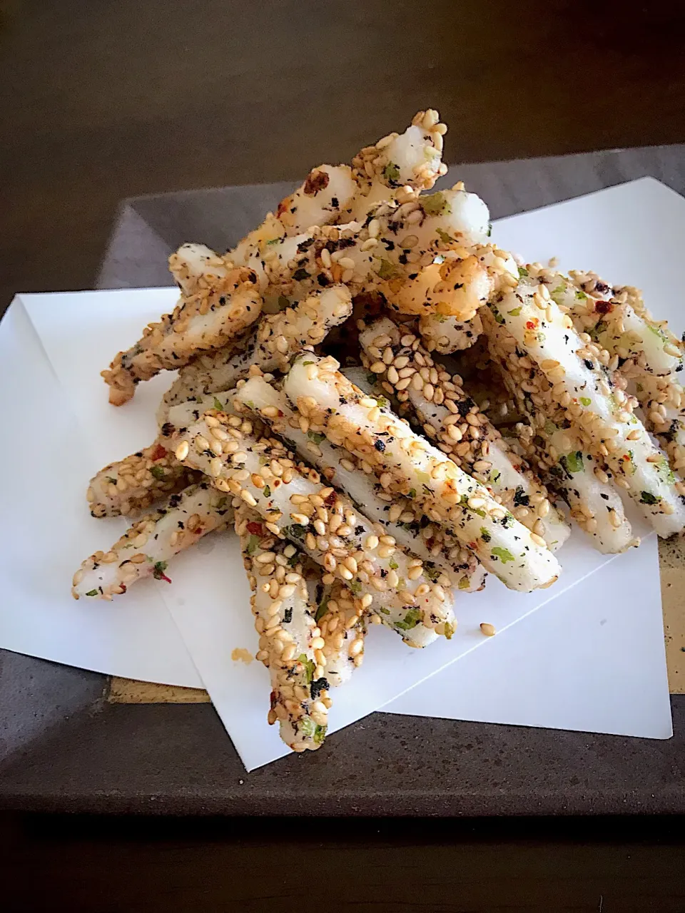 ことり*さんの料理 長芋の胡麻ゆかり揚げ* 激うま❣️|とんちんさん