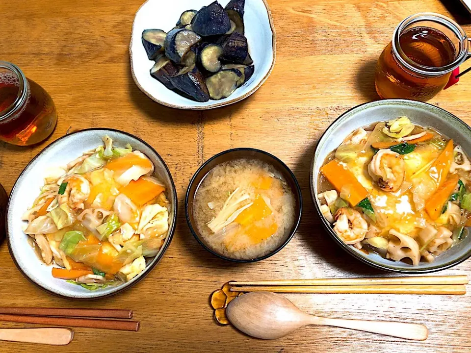 Snapdishの料理写真:冷蔵庫お掃除ご飯🍚|あかねさん