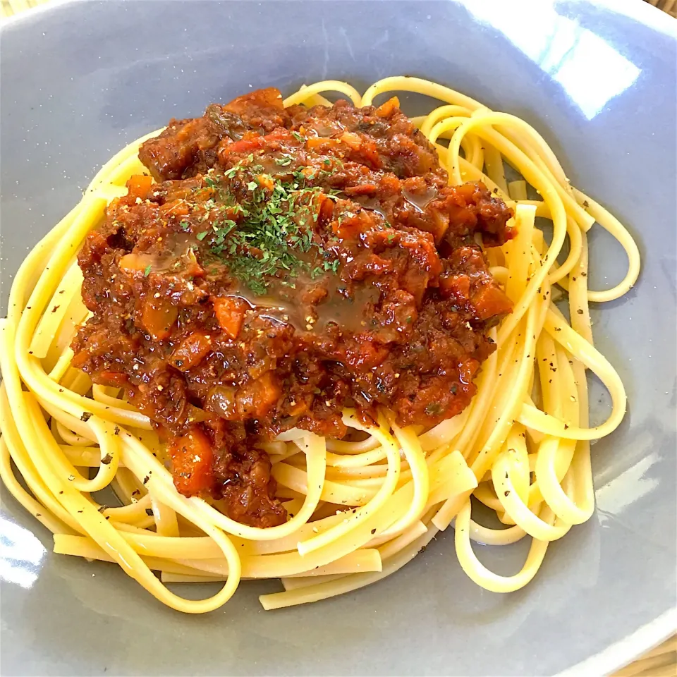 ミートソーススパゲティ🍝|なーまりさん