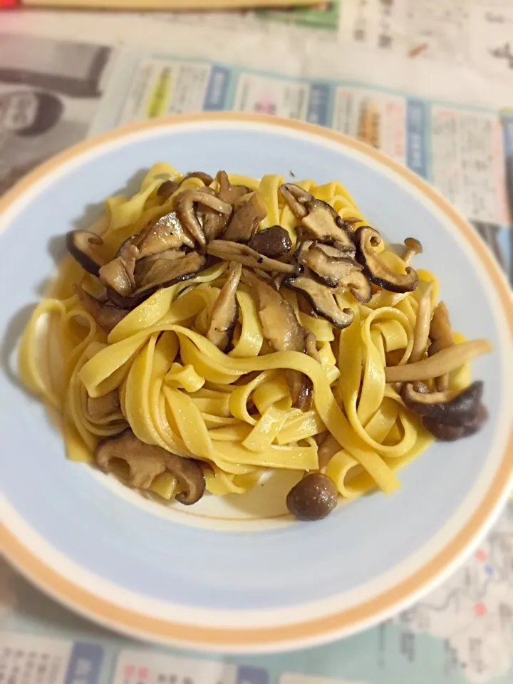 きのこのバター醤油パスタ|みーさん