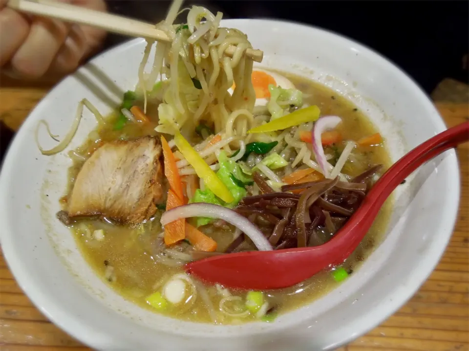 Snapdishの料理写真:野菜たっぷり味噌ラーメン|Takeshi  Nagakiさん