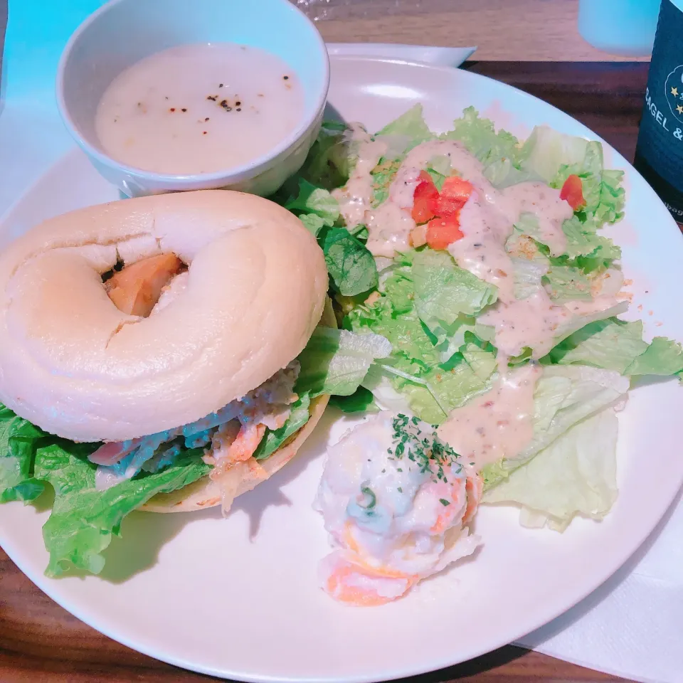 Snapdishの料理写真:ベーグルランチ|himari☺︎さん