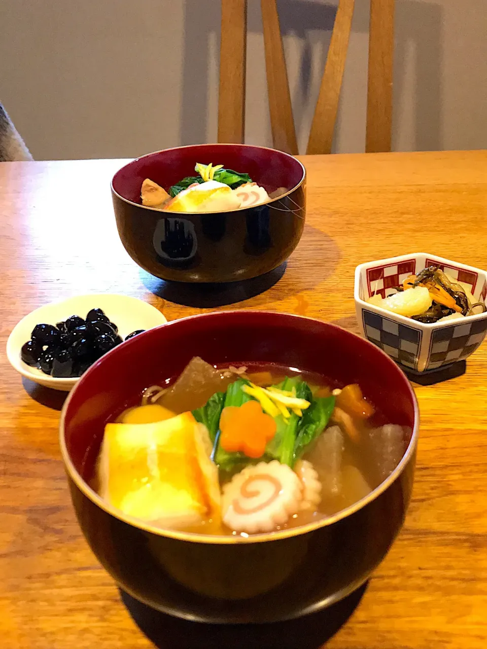 お雑煮〜黒豆〜松前漬け〜|まんぞーさん