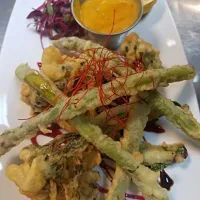 Japanese style vegetable tempura...|chef Charlesさん