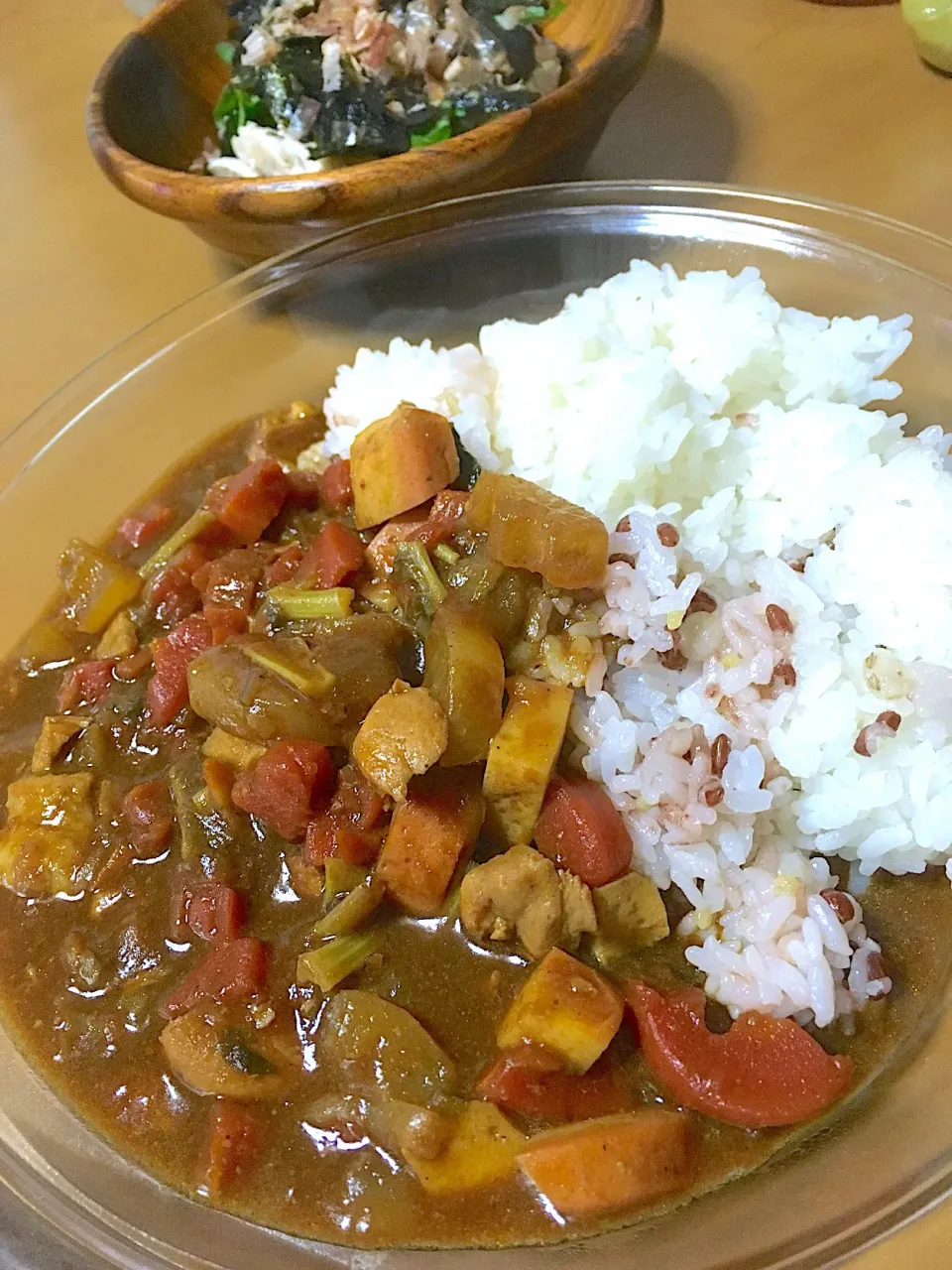 お雑煮をリメイクしてカレーライスに🍛👨‍🍳|さくたえさん