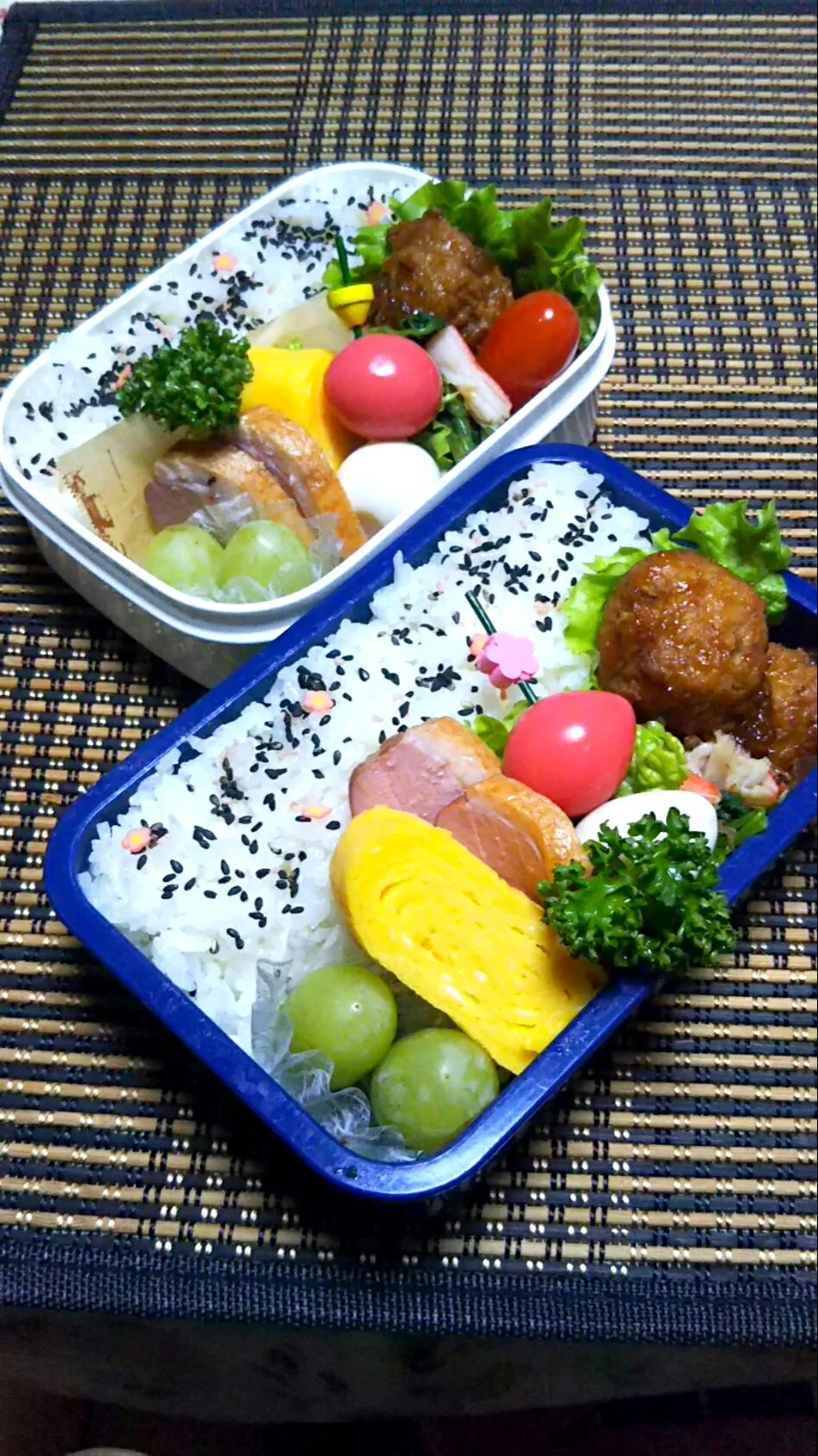 Snapdishの料理写真:息子のお弁当(強制～おせちから🍱😋😀)|かあたん(元ポップン)さん