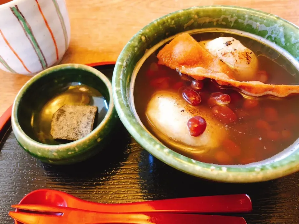 蕎麦がきぜんざい|きゃずさん