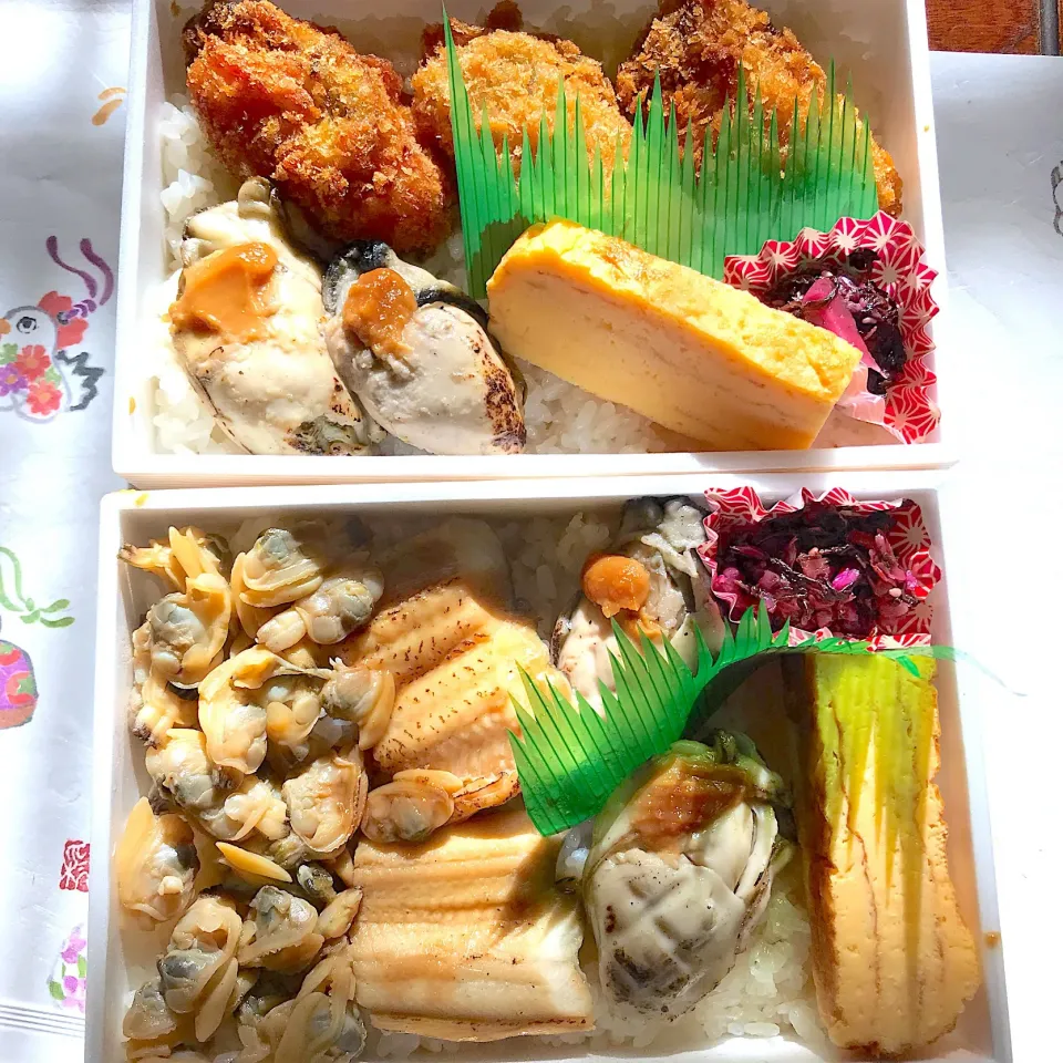 Snapdishの料理写真:広島かき料理 かき庵のお弁当🍱|シュトママさん