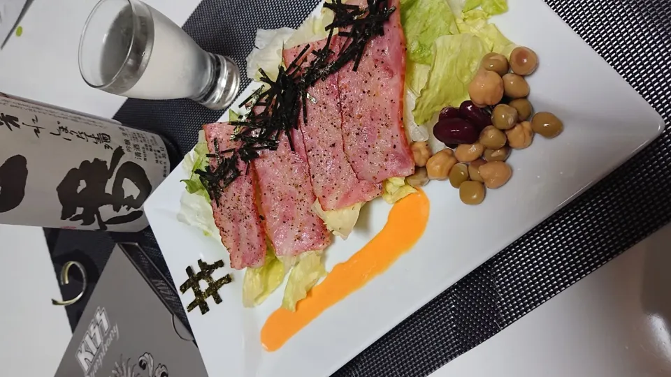 Snapdishの料理写真:カリカリベーコンサラダ
を作ってみた。|街の天狗さん