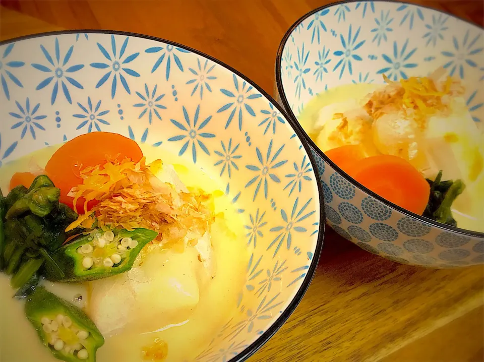 今年のお雑煮は京風で🎍本年もよろしくお願いします🙇🏻‍♀️|ちまさん