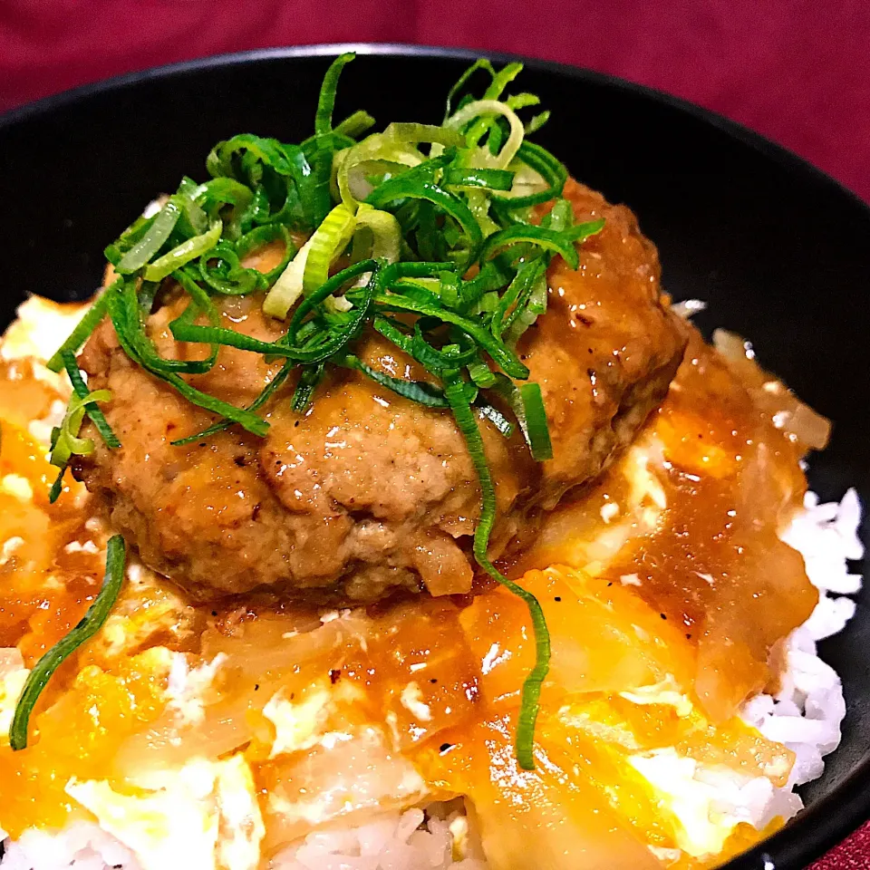 Snapdishの料理写真:煮込みハンバーグ丼|ち〜おんさん