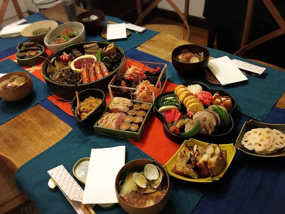 Snapdishの料理写真:2日の新年会 #御節  #海外在住  #新年会|ちびワビさん