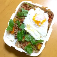 Snapdishの料理写真:ガパオ弁当|マキタさん