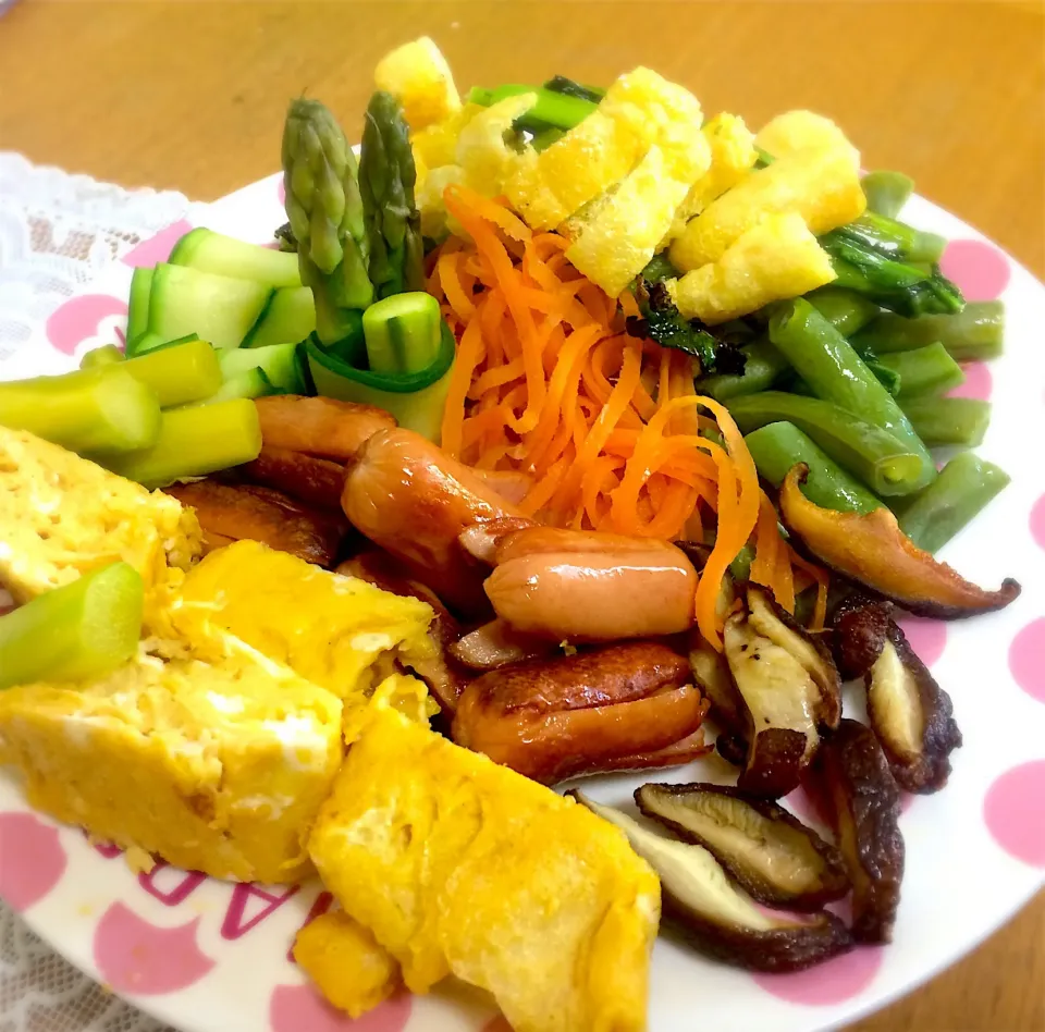 Sausages, omelette and veggies|Ana (POT_Y134YUM609)さん