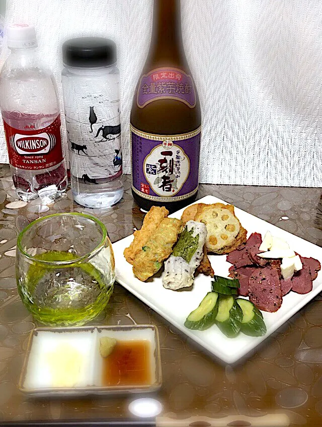 紫芋焼酎デビュー 家飲み復活  一刻者|ma-ko omaさん