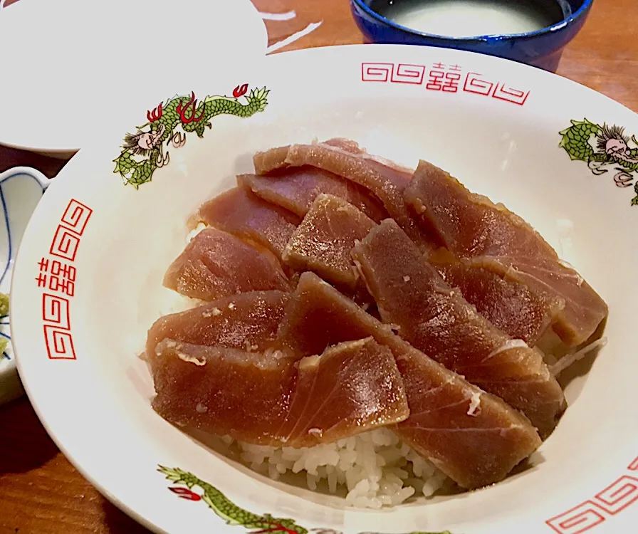 本日の賄い  晩ごはん⭐️⭐️⭐️ まぐろ丼|ぽんたさん