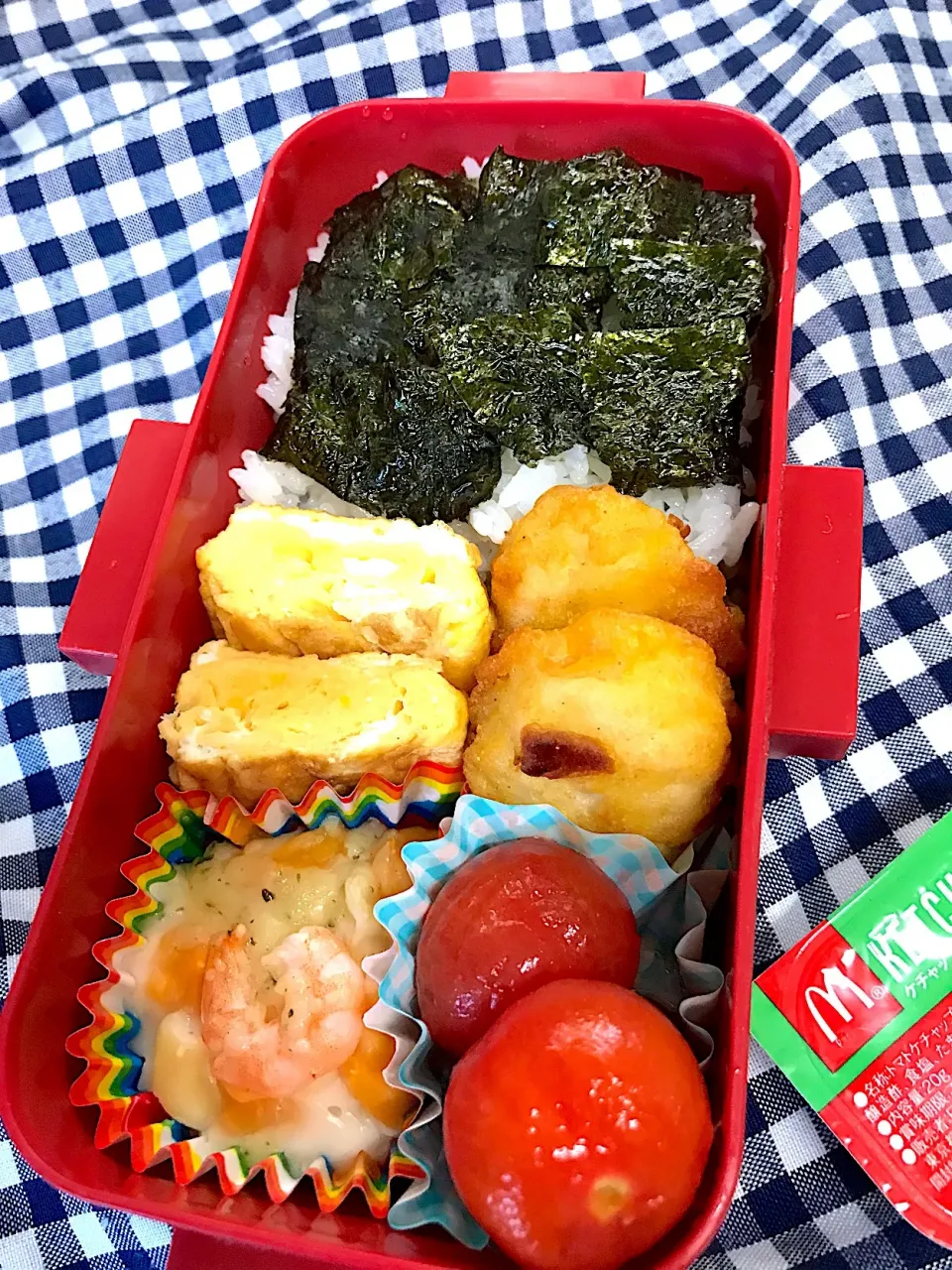 1/5 #部活弁当 #今年初の弁当 #中学生女子弁当  #のり弁当|みぽりんさん