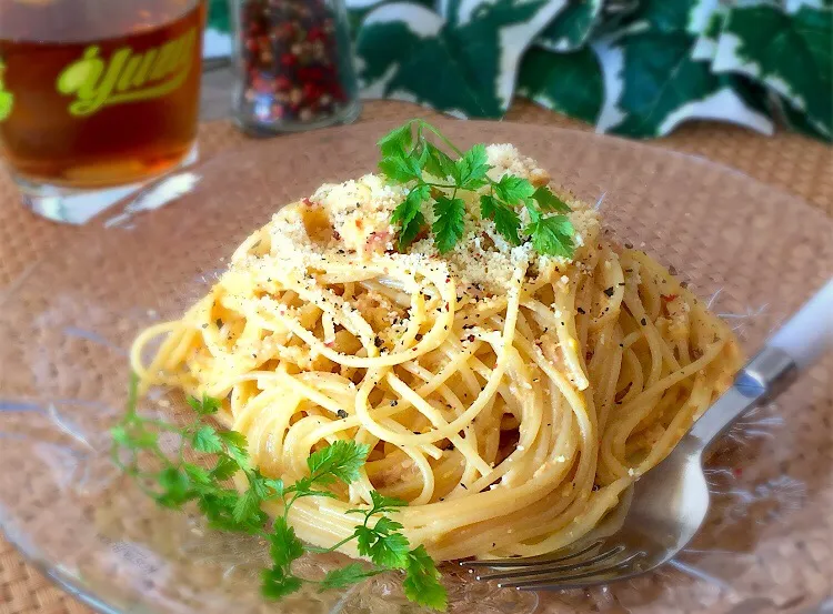 Snapdishの料理写真:リピリピ♡しょうこさんの料理 ツナボナーラ♪|あゆさん