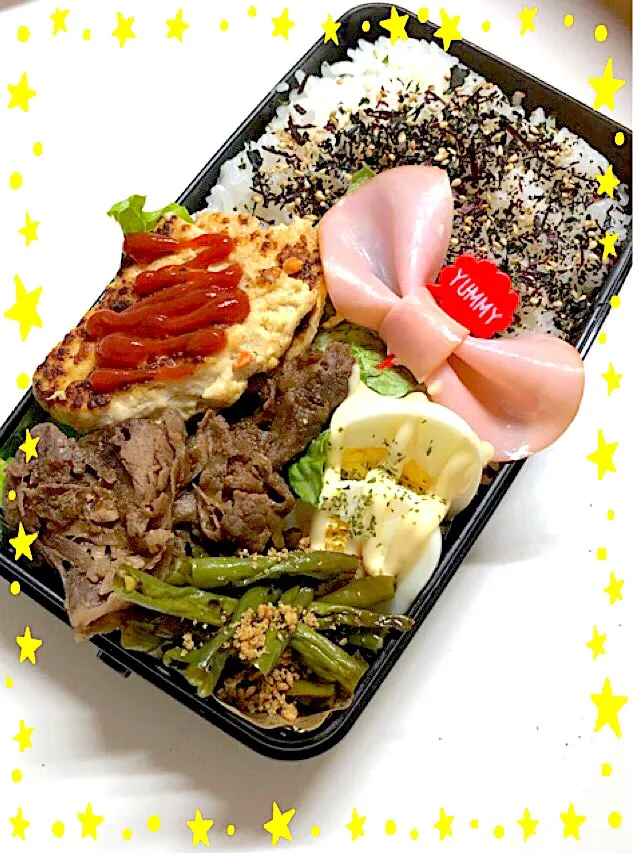 日曜出勤パパ弁当🍱|三姉妹のママさん