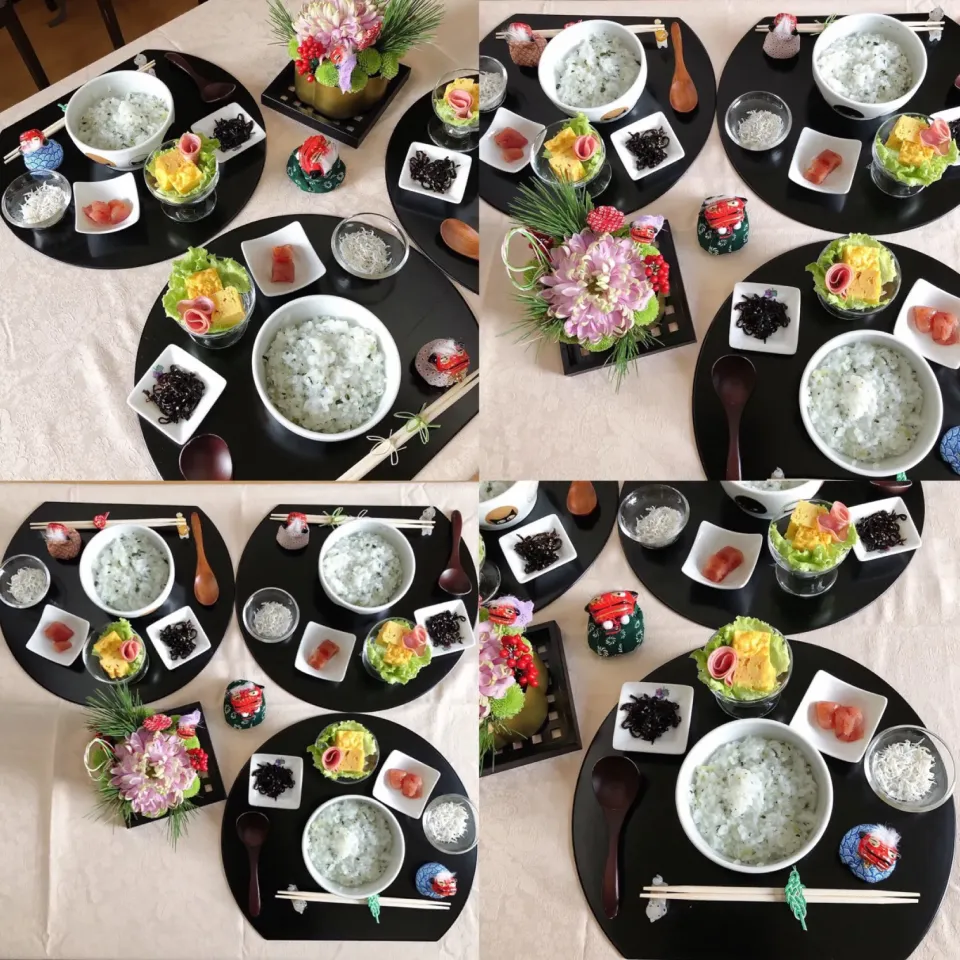 Snapdishの料理写真:2019年1月6日🎍我が家の朝ごはん🎍
本当は明日7日の朝食べるのですが我が家は一日早い七草がゆ…
この1年家族が病気などせず健康に過ごせますように…🍀
#2019 #お正月 #七草がゆ #1日早い #和食 #七草粥 #家族で #無病息災|Makinsさん