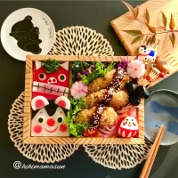 Snapdishの料理写真:縁起物あれこれ弁当|hihimamasunさん