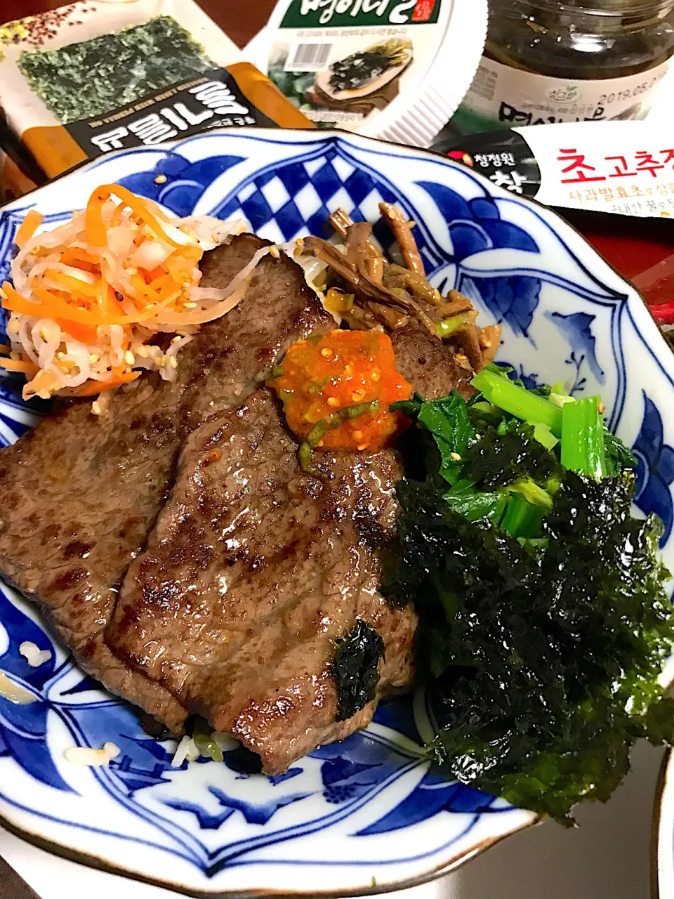 Snapdishの料理写真:焼き肉ビビンバ|シュトママさん