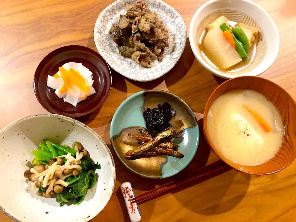 お正月明けの粗食定食|こんぶさん