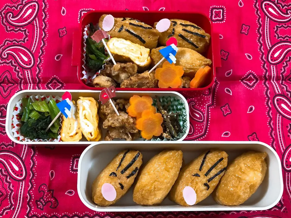 Snapdishの料理写真:2019/01/07(月) 夫弁当＆娘弁当🎵|kiyominさん