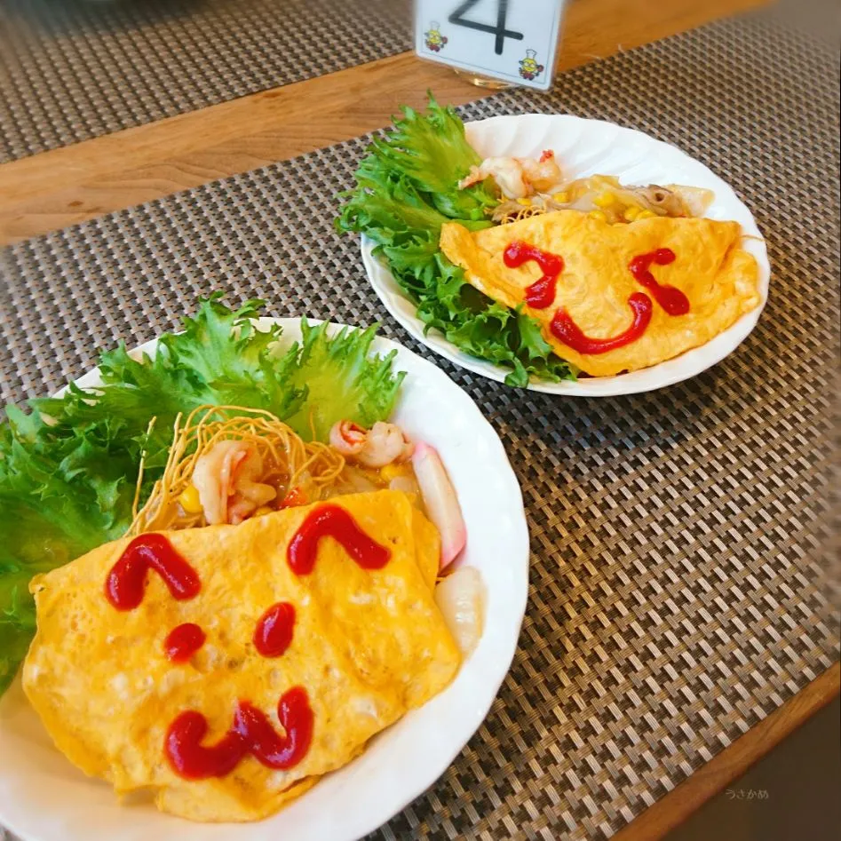 Snapdishの料理写真:オムライス風皿うどん  ( by三女 )|うさかめさん