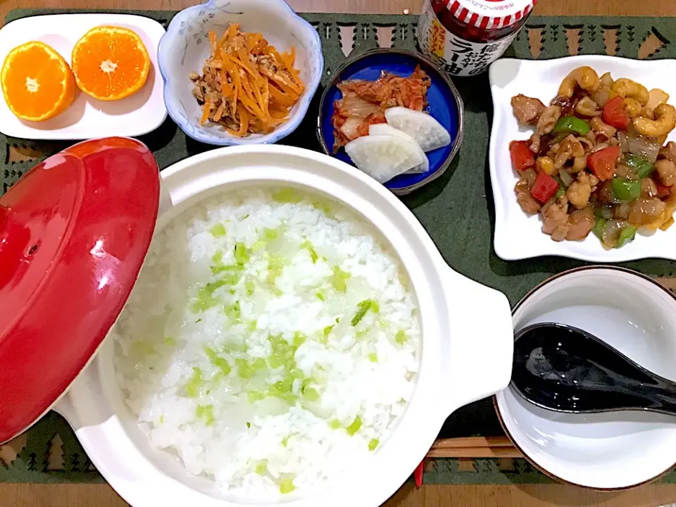 Snapdishの料理写真:お粥定食|ゆうかさんさん